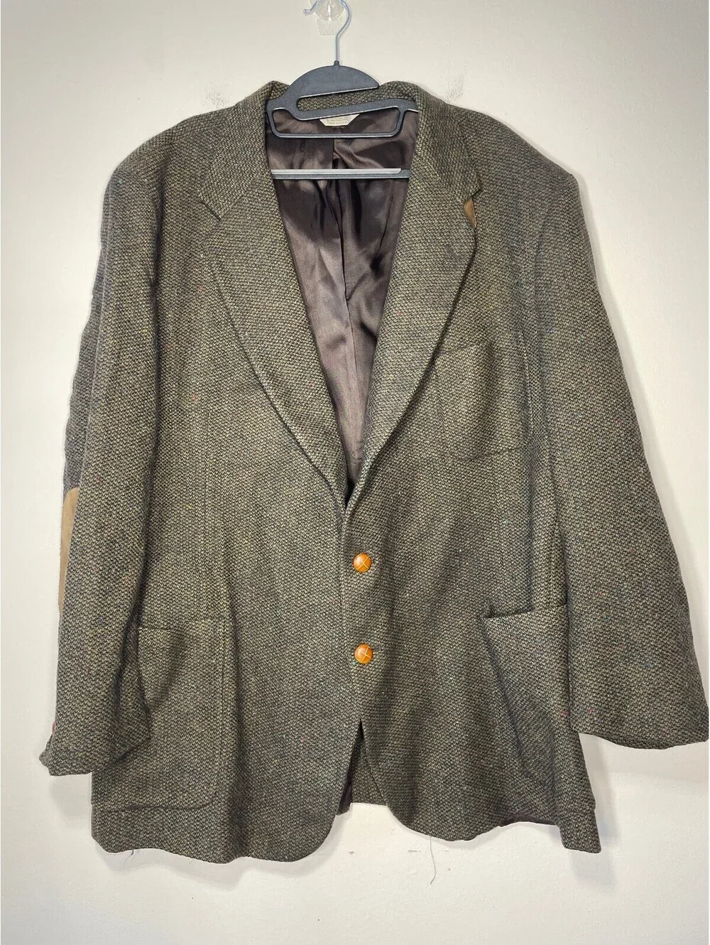 Canyon Ridge Vintage Pure Wool Tweed Sport Academia Coat 55